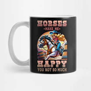 Horse Make Me Happy You Not So Much I Equestrian Pony Mug